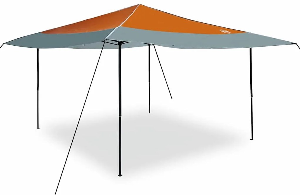 Tenda de Toldo Laranja 400 x 400 x 227 / 236 / 245 cm Tecido Oxford