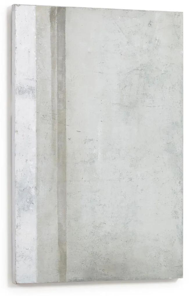 Kave Home - Tela Vespera branco e cinza 60 x 90 cm