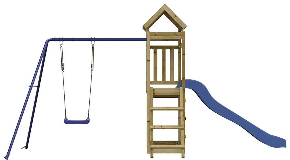 Conjunto de brincar para exterior madeira de pinho impregnada