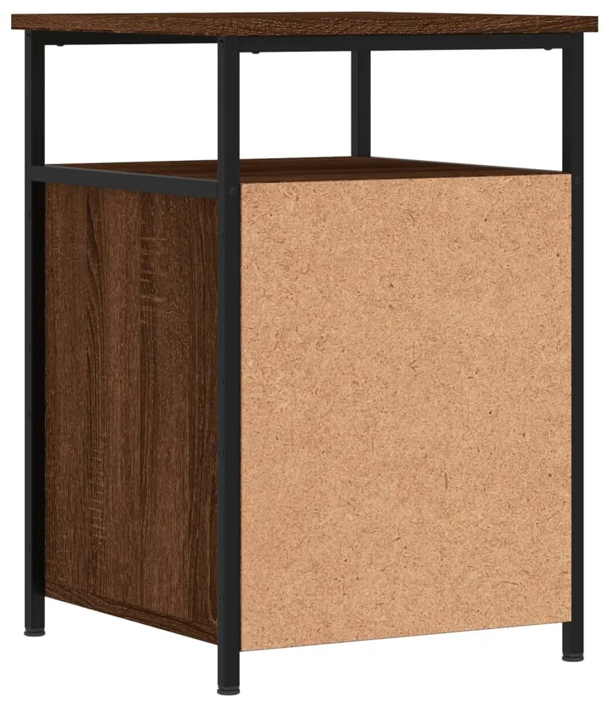 Mesas cabeceira 2pcs 40x42x60cm deriv.madeira carvalho castanho
