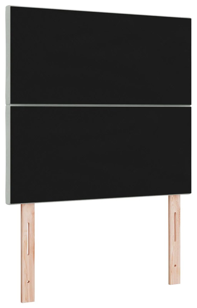 Cabeceira Design em Blocos de Diamante Cinza Claro 90 cm Veludo, vidaX