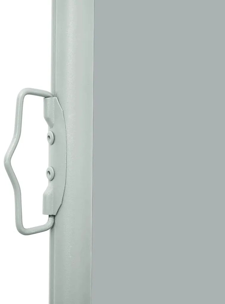 Toldo lateral retrátil para pátio 600x160 cm cor cinzento
