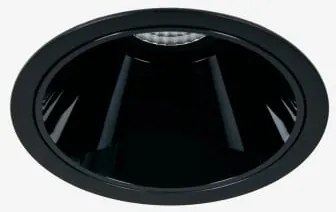 Downlight Led Encastrável Com Aro Ø8 Cm Em Alumínio Com Acendimento E Apagamento Progressivos Luisiana Branco Cálido 2700k & Preto & 23º & 11 W -