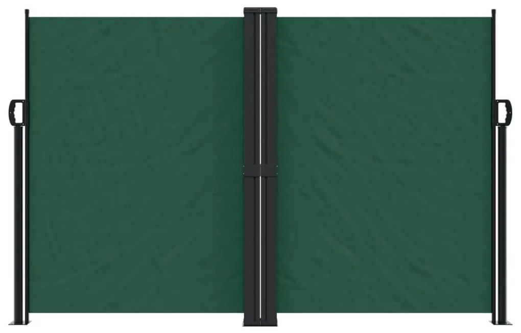 Toldo lateral retrátil 160x600 cm verde-escuro