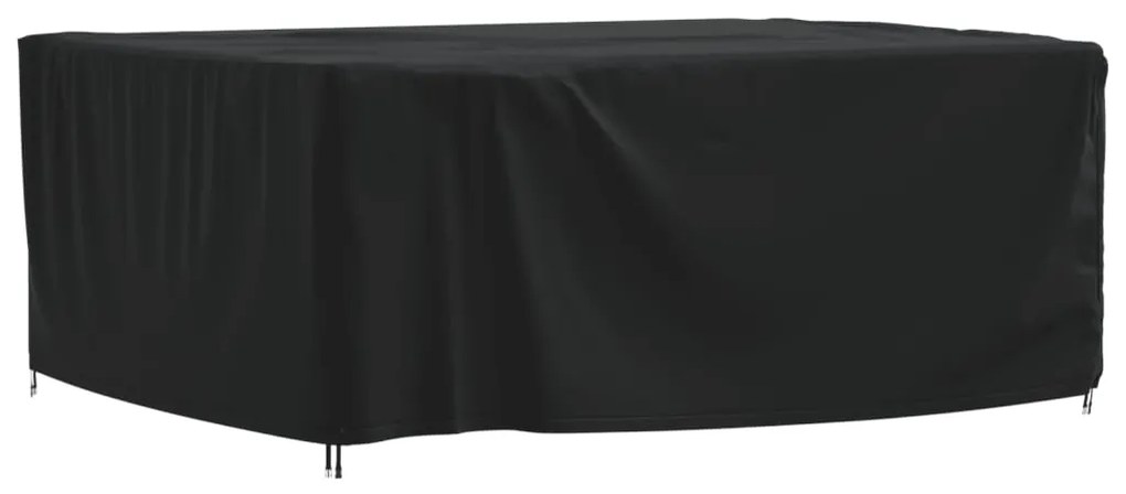 vidaXL Capa para mobiliário de jardim 242x182x100 cm 420D oxford preto