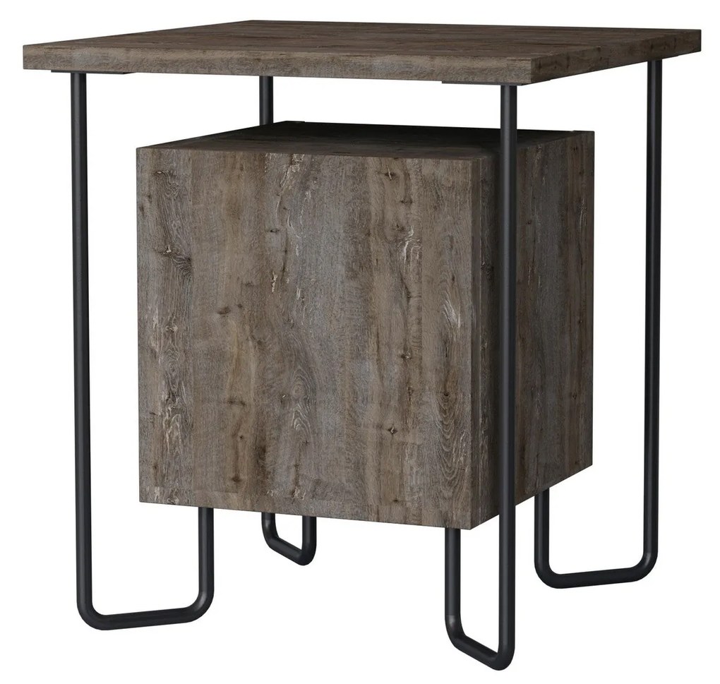 Mesa de Cabeceira Acres – Castanho Escuro – 40x45x40 cm