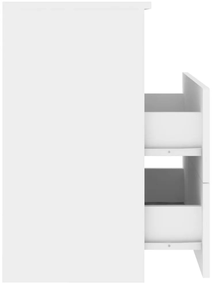 Mesas de cabeceira 2 pcs 50x32x60 cm branco