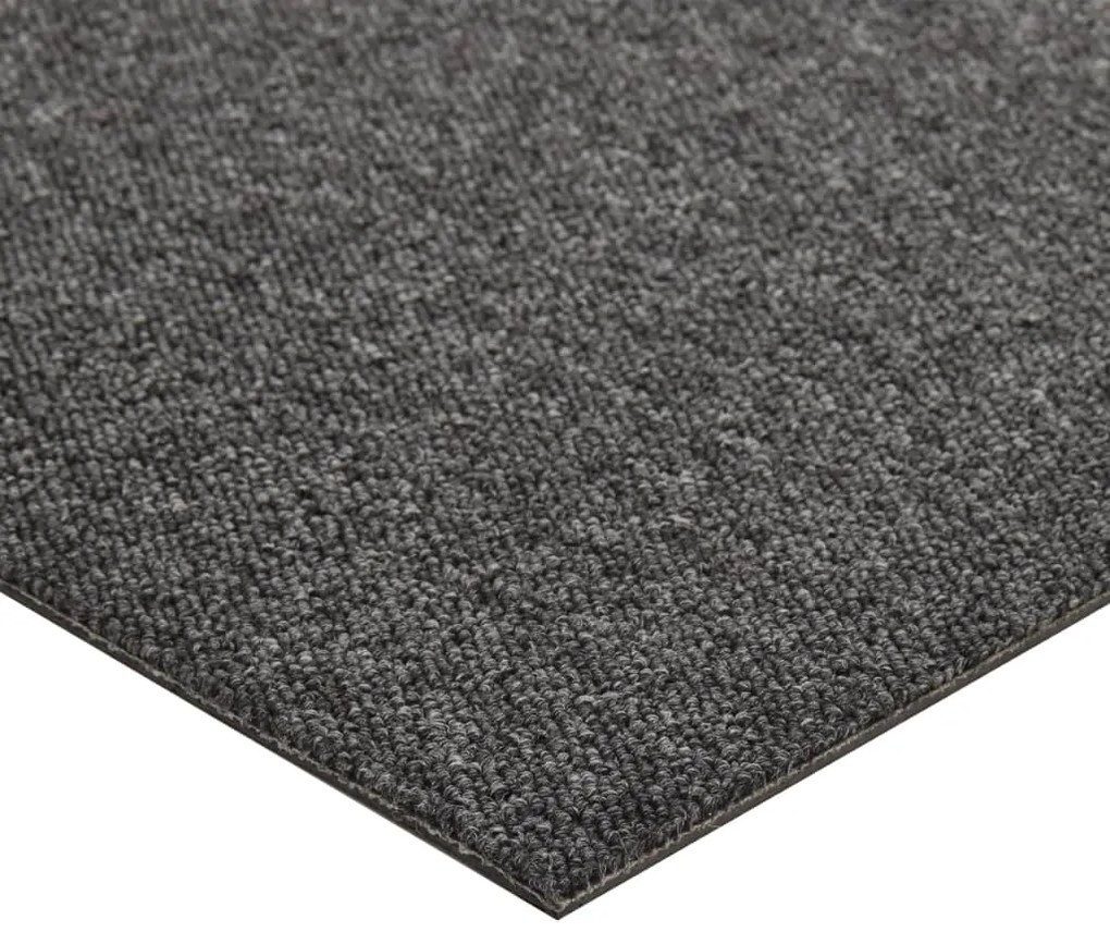 Ladrilhos carpete para pisos 20 pcs 5 m² 50x50 cm antracite