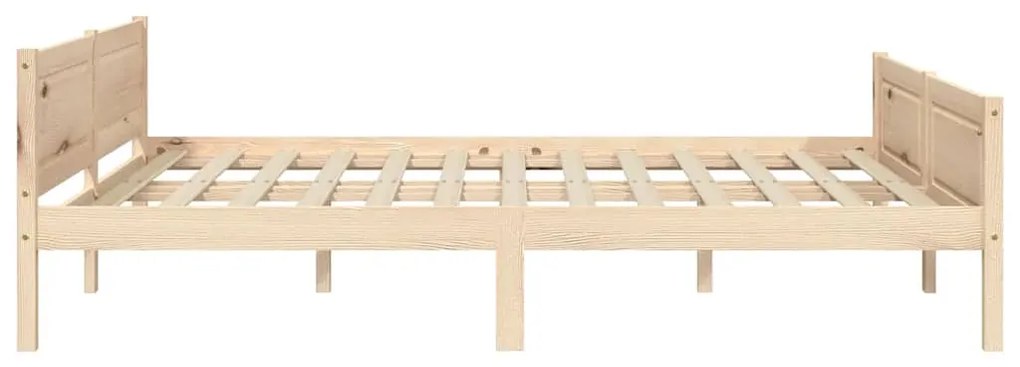 Estrutura de cama em pinho maciço 140x200 cm