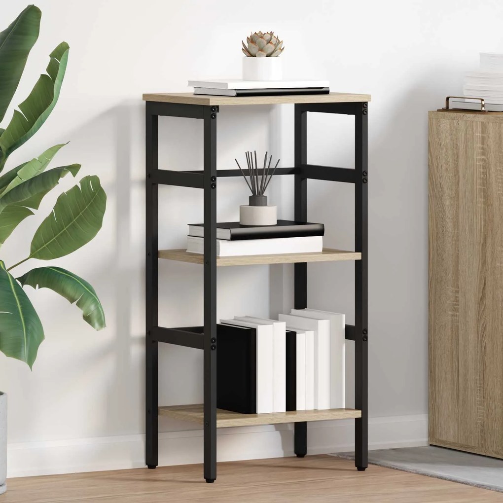 vidaXL Estante Carvalho Sonoma 40 x 29,5 x 81 cm Madeira processada