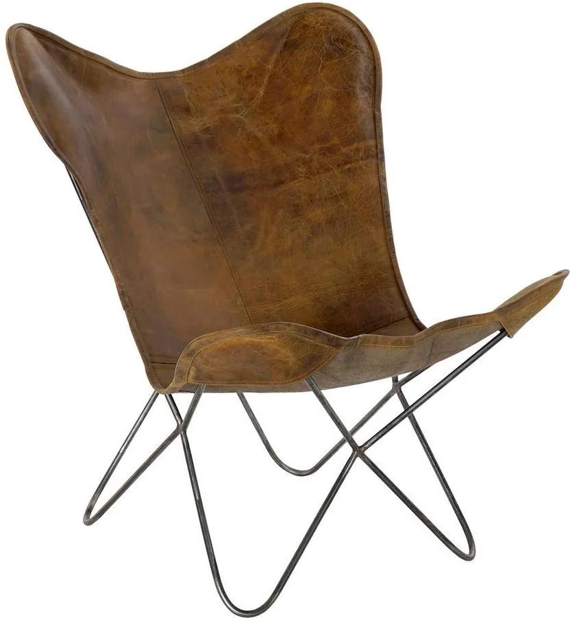 Cadeira DKD Home Decor Couro Metal (76 x 77 x 91 cm)