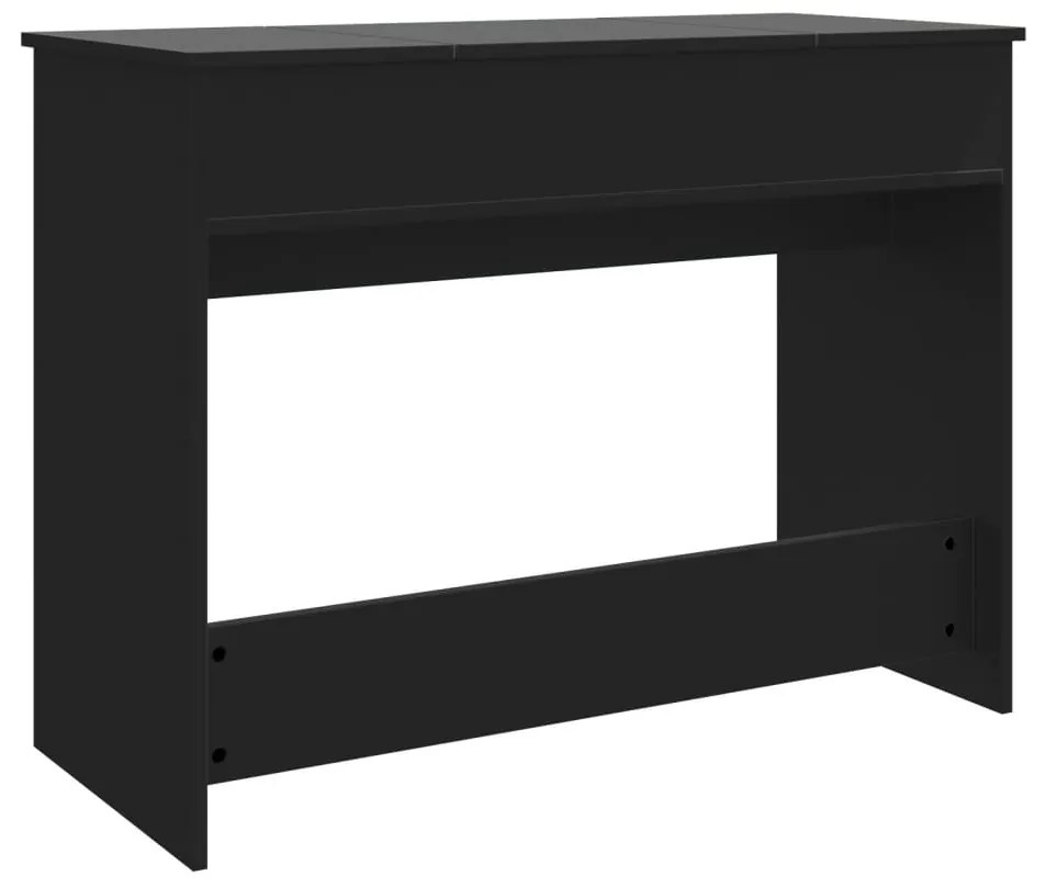 Toucador com espelho 100x45x76 cm preto