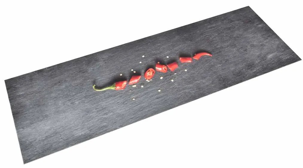 Tapete de cozinha lavável com design malagueta 60x180 cm
