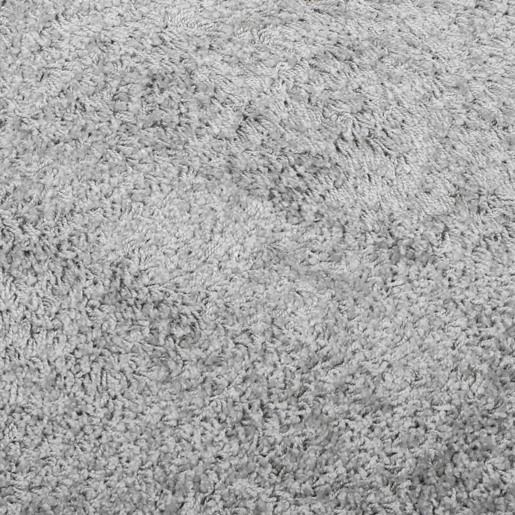 Tapete shaggy de pelo alto PAMPLONA 160x230 cm cinzento