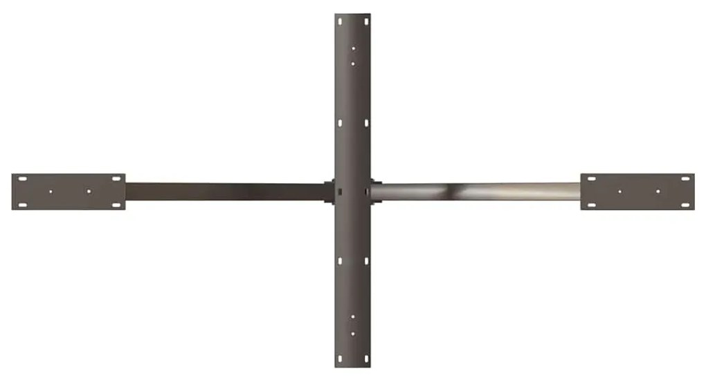 Pé de mesa de jantar em formato de aranha, preto, 150x78x(72-73) cm, a