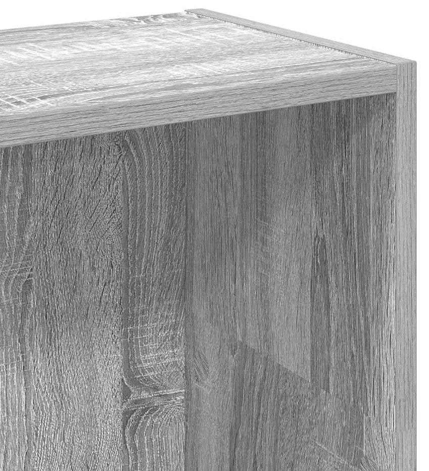 Estante 80x24x109 cm derivados de madeira cinzento sonoma