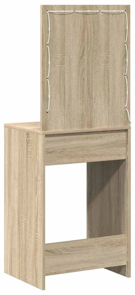 Toucador com Luzes LED Carvalho Sonoma 50x41x135 cm