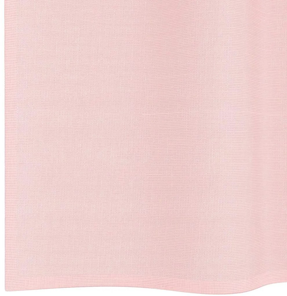 Cortinas de voile com ilhós 2 pcs rosa-claro 140x225 cm