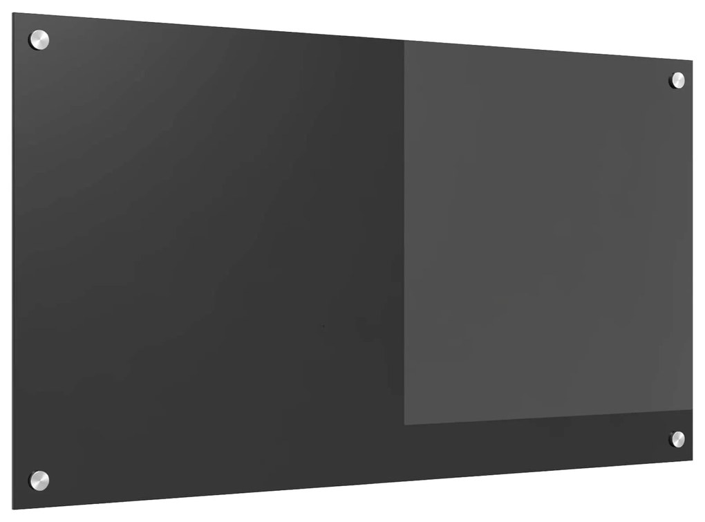 vidaXL Proteção de Cozinha Cinza Escuro 90 x 50 cm vidro temperado