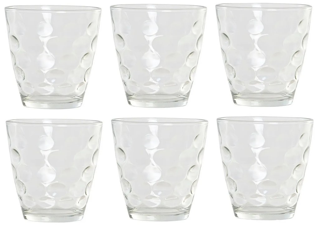 Conjunto de Copos Dkd Home Decor Cristal (400 Ml) (6 Pcs)