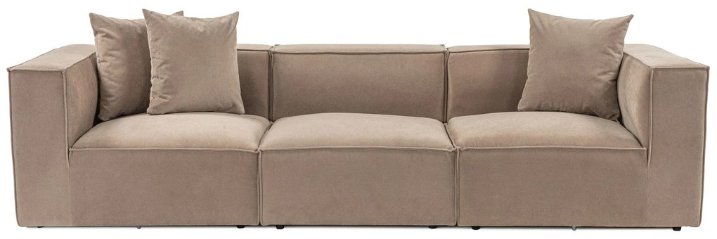 Sofá de 3 Lugares Sora – Cappuccino – 270 cm x 65 cm x 95 cm
