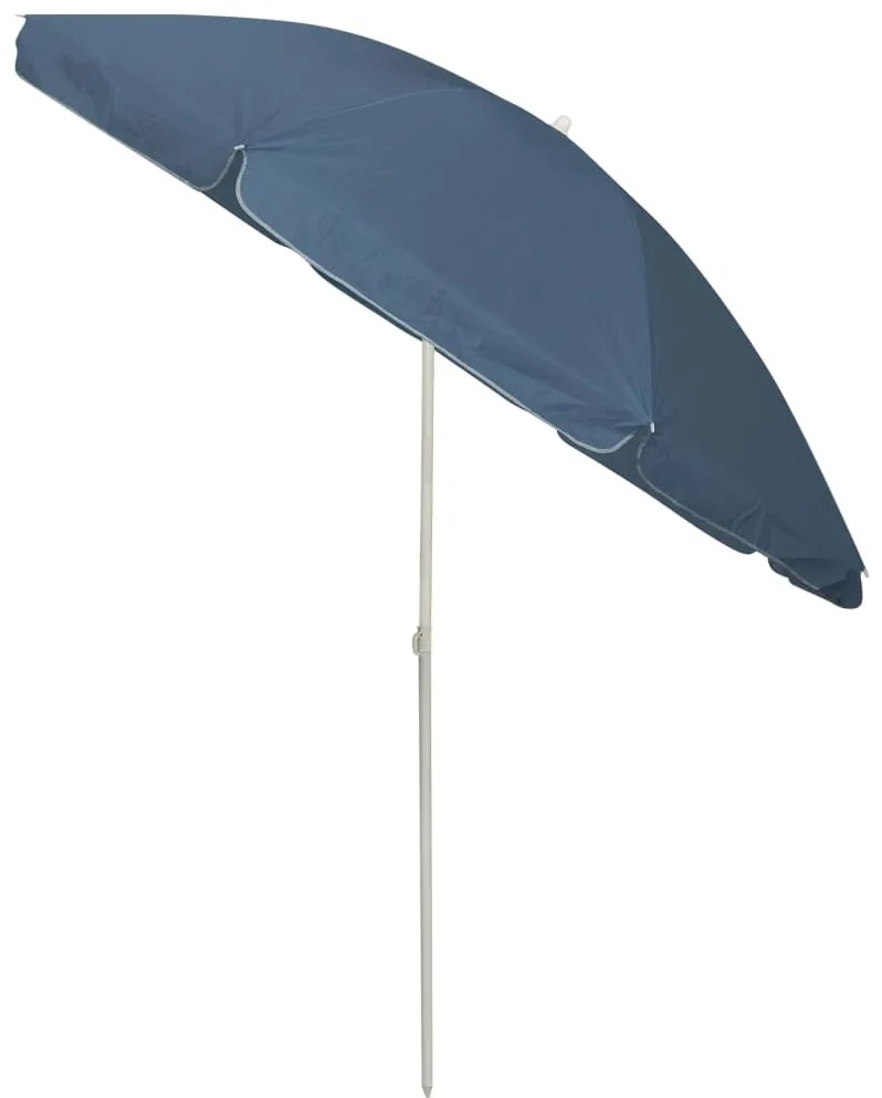 Guarda-sol de praia 240 cm azul