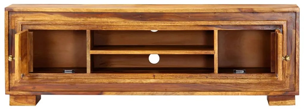 Móvel de TV 118x30x40 cm madeira de acácia maciça