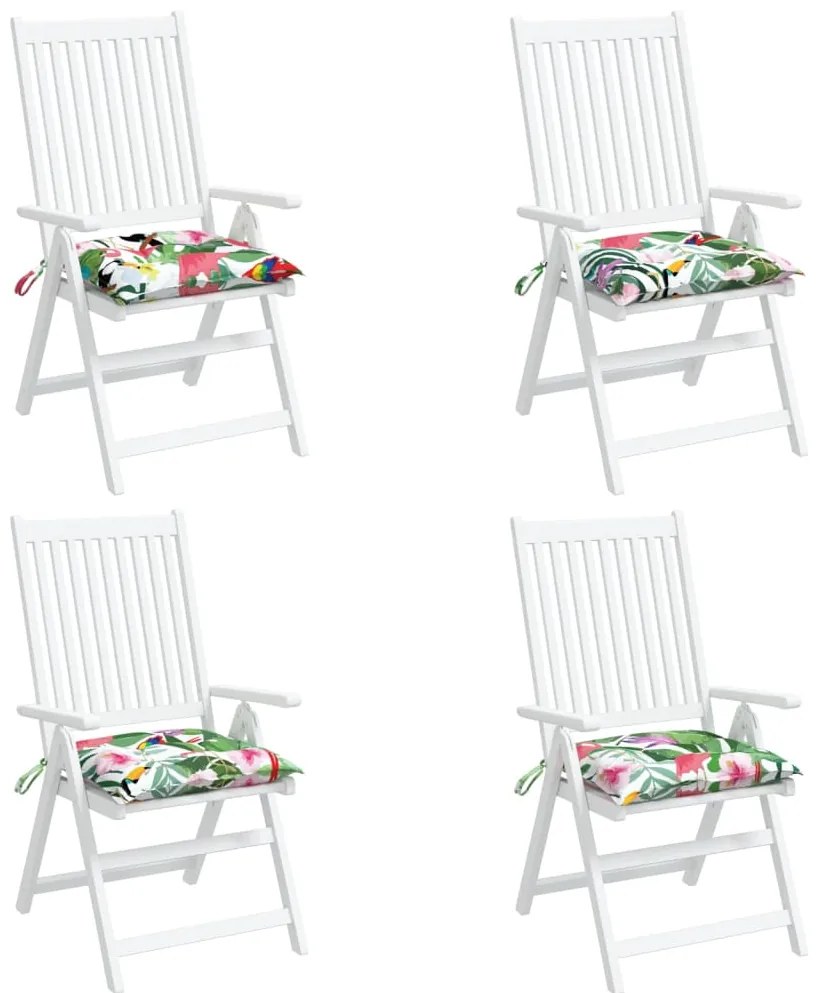 Almofadões p/ cadeira 4 pcs tecido oxford multicor