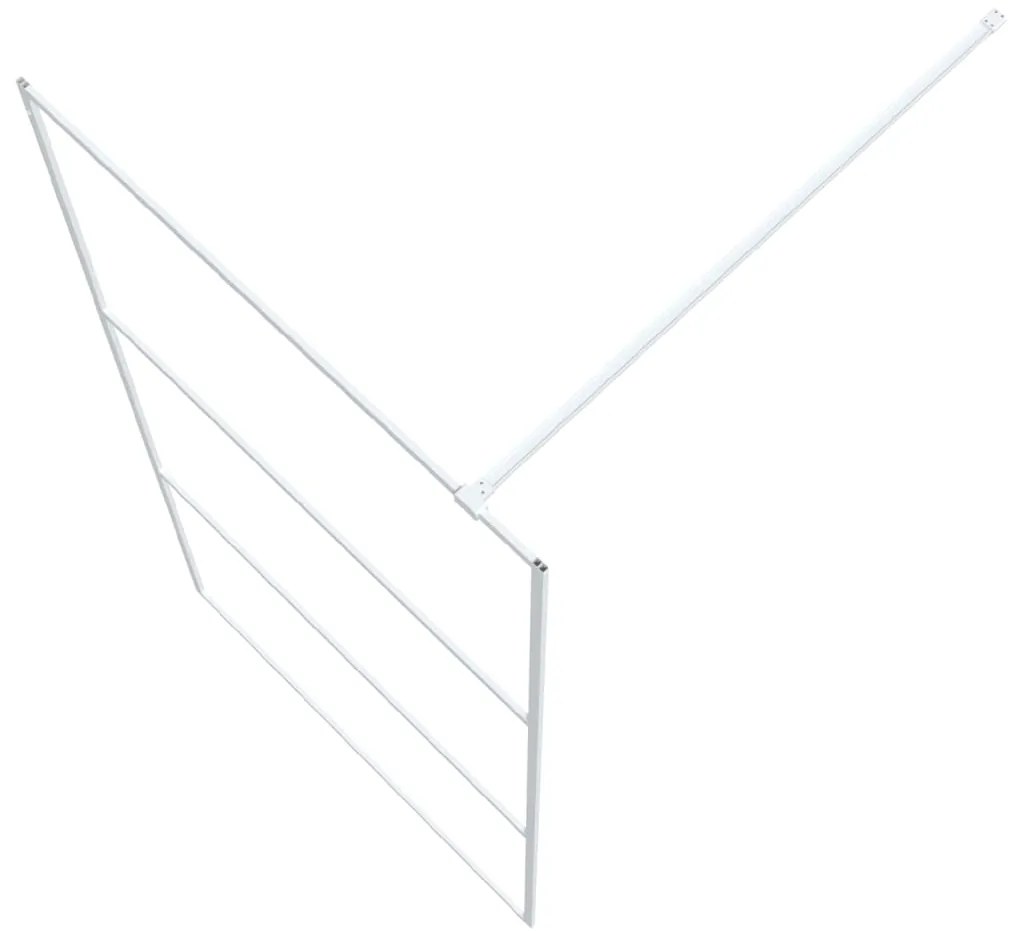 Divisória de chuveiro prateado 100x195cm vidro ESG transparente