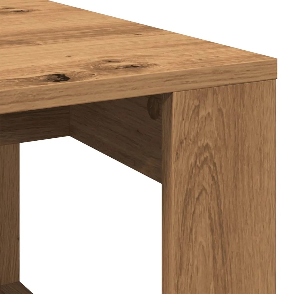 Mesa de centro 102x50x35 cm deriv. madeira carvalho artisiano