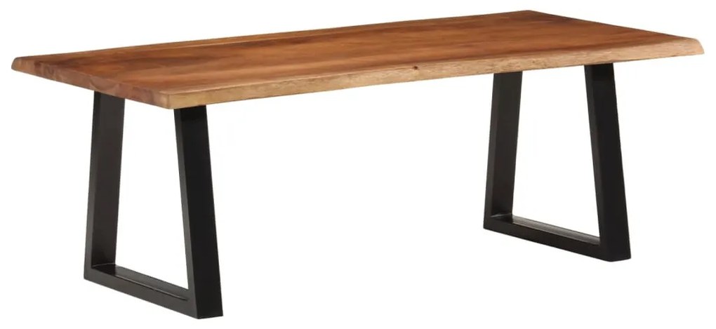 Mesa de centro 110x55x40 cm acácia maciça castanho-mel