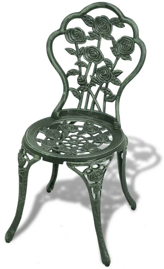 3 pcs conjunto bistrô alumínio fundido verde