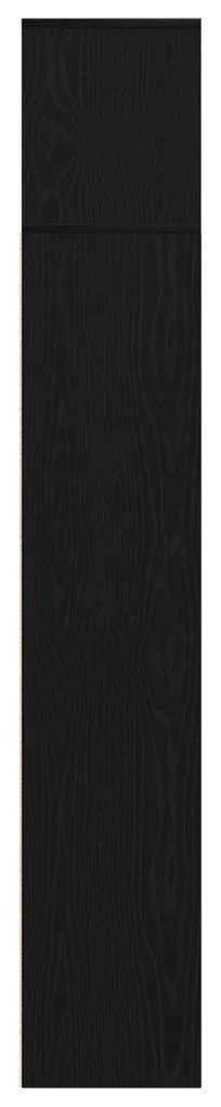 Estantes 3 pcs Carvalho Preto 36x30x143 cm Madeira engenheirada
