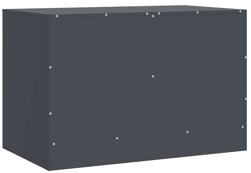 Móveis de TV 2 pcs 67x39x44 cm aço antracite