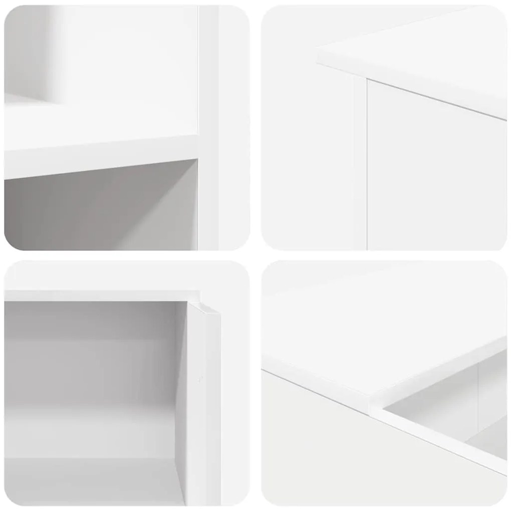 Balcão de recepção 100x50x103,5 cm derivados de madeira branco