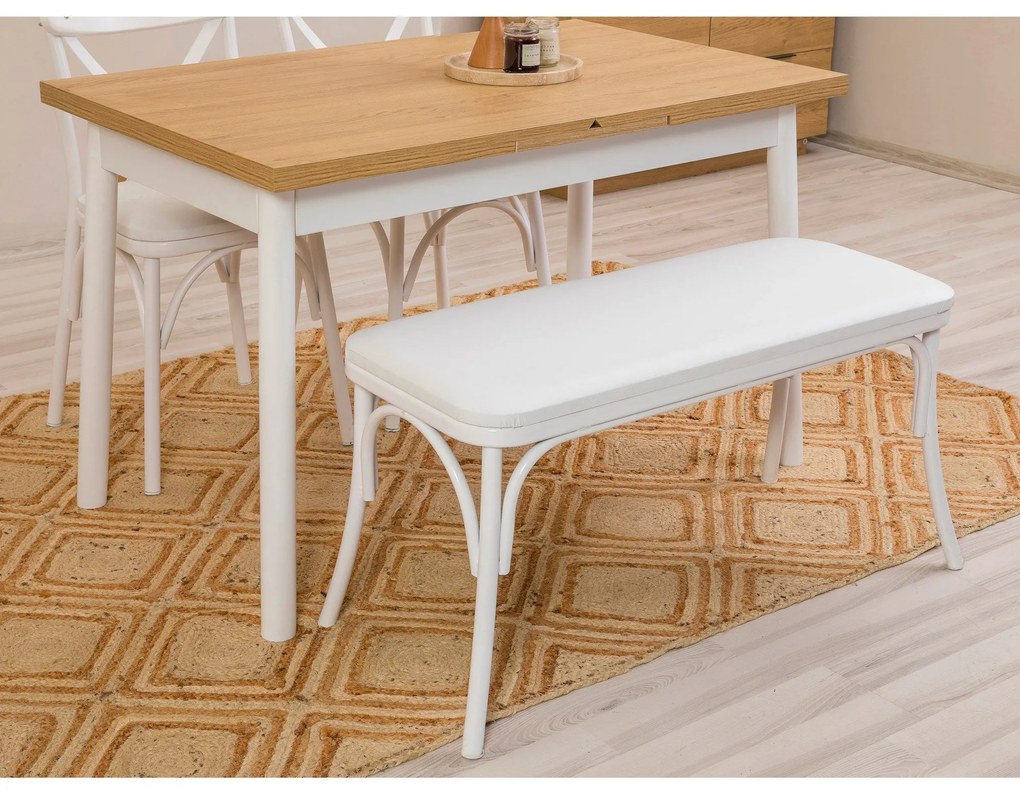 Conjunto de Mesa de Jantar Extensível e Cadeiras (4 Peças) Oliver – Br