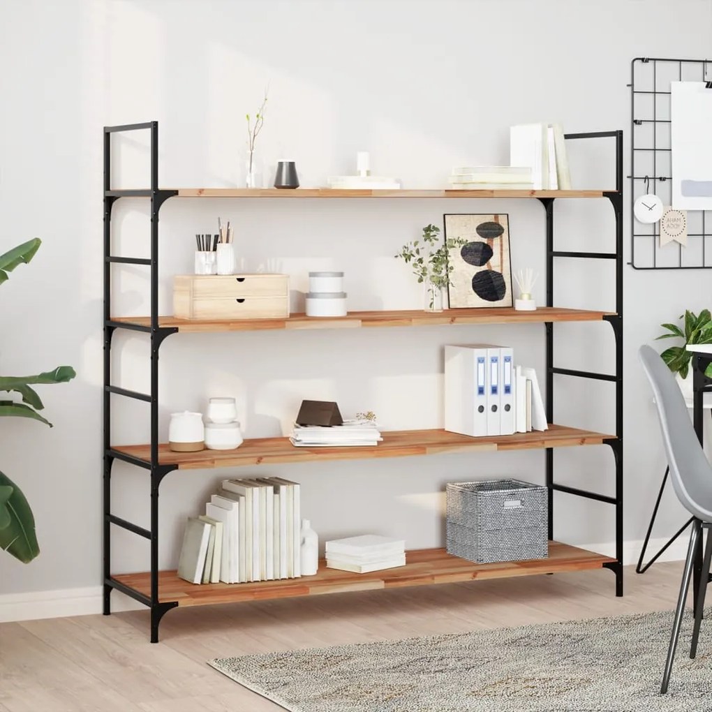 vidaXL Prateleira flutuante 140x40x2cm acácia maciça acabamento a óleo