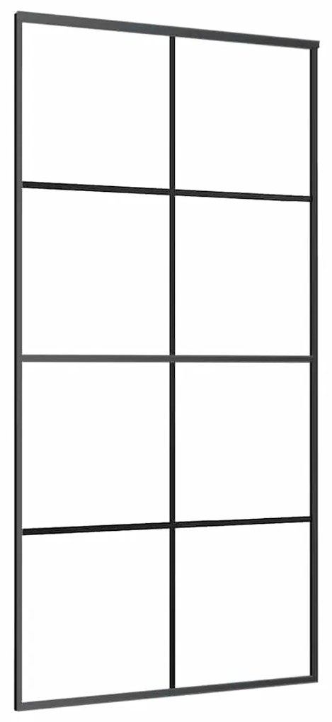 Porta desliz. c/ conj. ferragens 102,5x205cm vidro ESG preto
