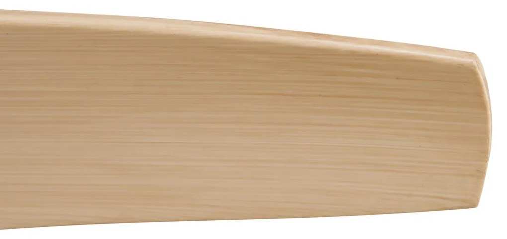 Ventilador de teto branco com impressão de madeira 132cm incl. LED regulável com controle remoto - Joly Moderno