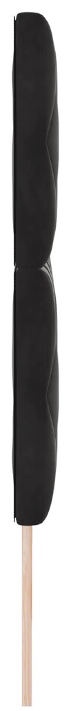 Cabeceira Design Blocos de Diamante Preta 180 cm Veludo