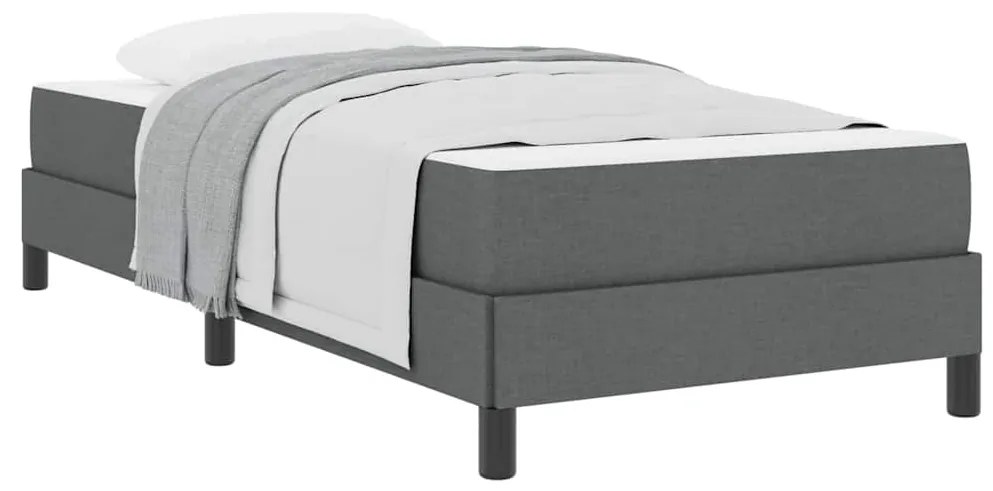 Cama Box Outros Cinzento escuro 90 x 190 cm tecido