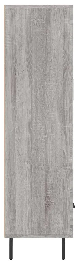 Armário alto derivados de madeira 69,5x31x115cm cinza sonoma