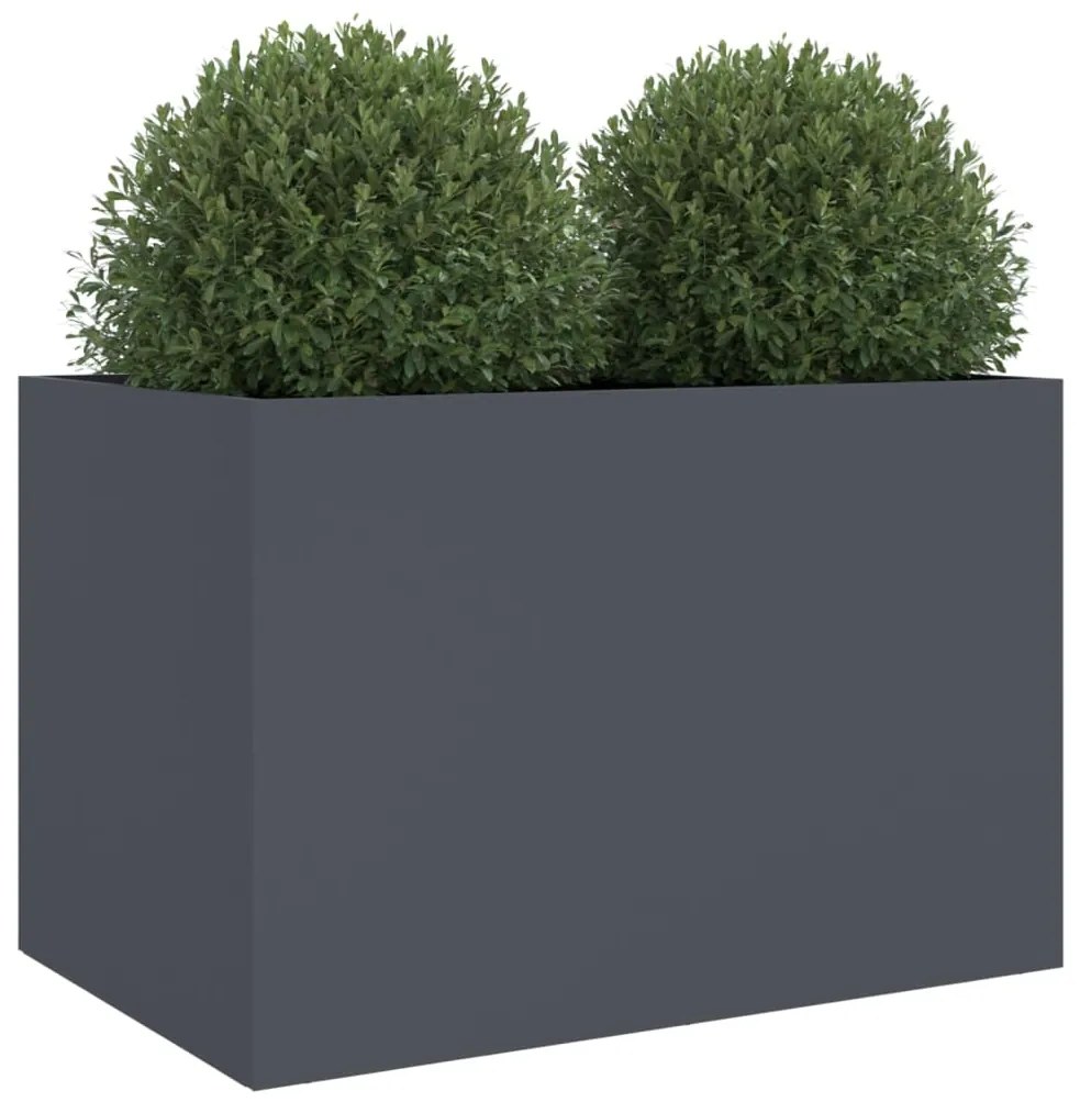 Vaso/floreira 62x47x46 cm aço antracite