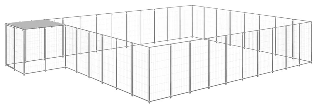 Canil 25,41 m² aço prateado