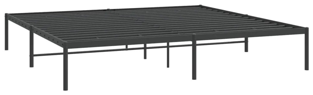 Estrutura de cama 200x200 cm metal preto