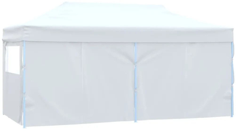 Tenda dobrável profissional festas 4 paredes 3x6m aço branco