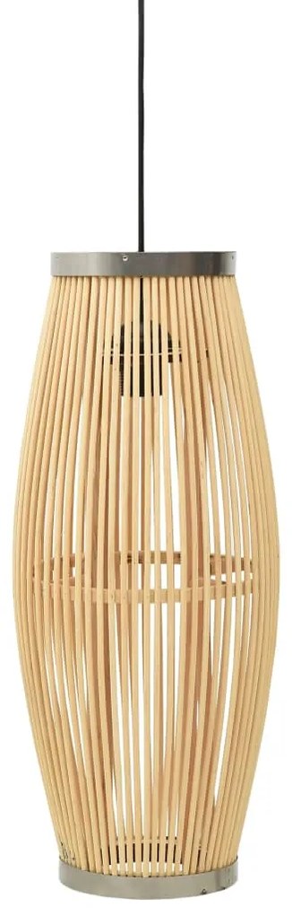 vidaXL Candeeiro suspenso oval 40 W 21x50 cm E27 salgueiro