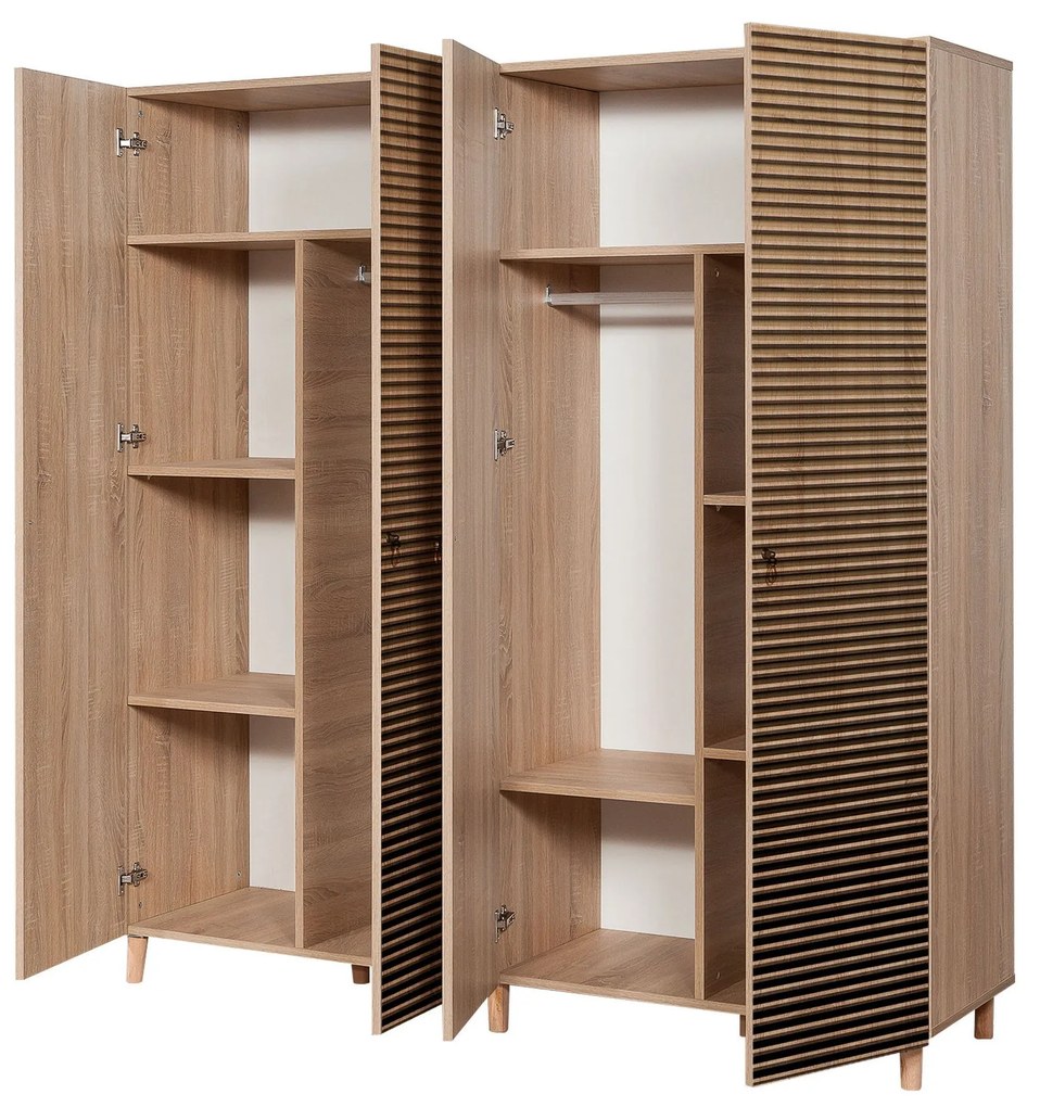 Roupeiro Imaj – Carvalho Sonoma – 180x192x52 cm