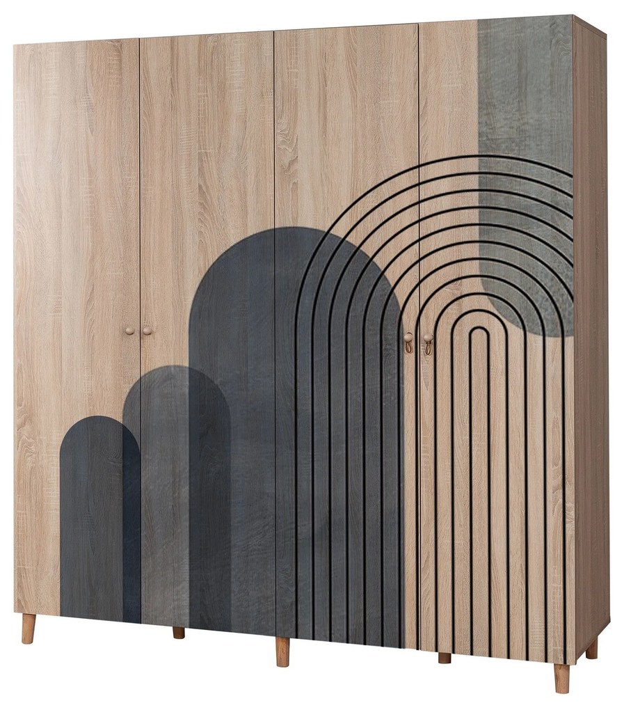 Roupeiro Loni – Sonomo – 180x192x52 cm