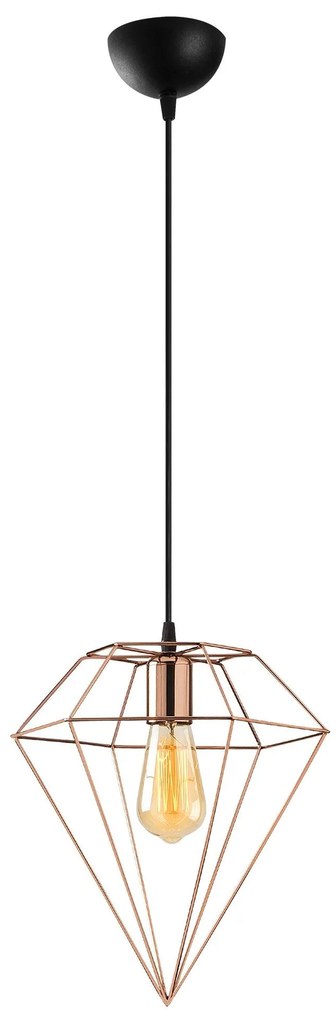 Candeeiro de Teto Elmas – Cobre – 30 x 30 cm